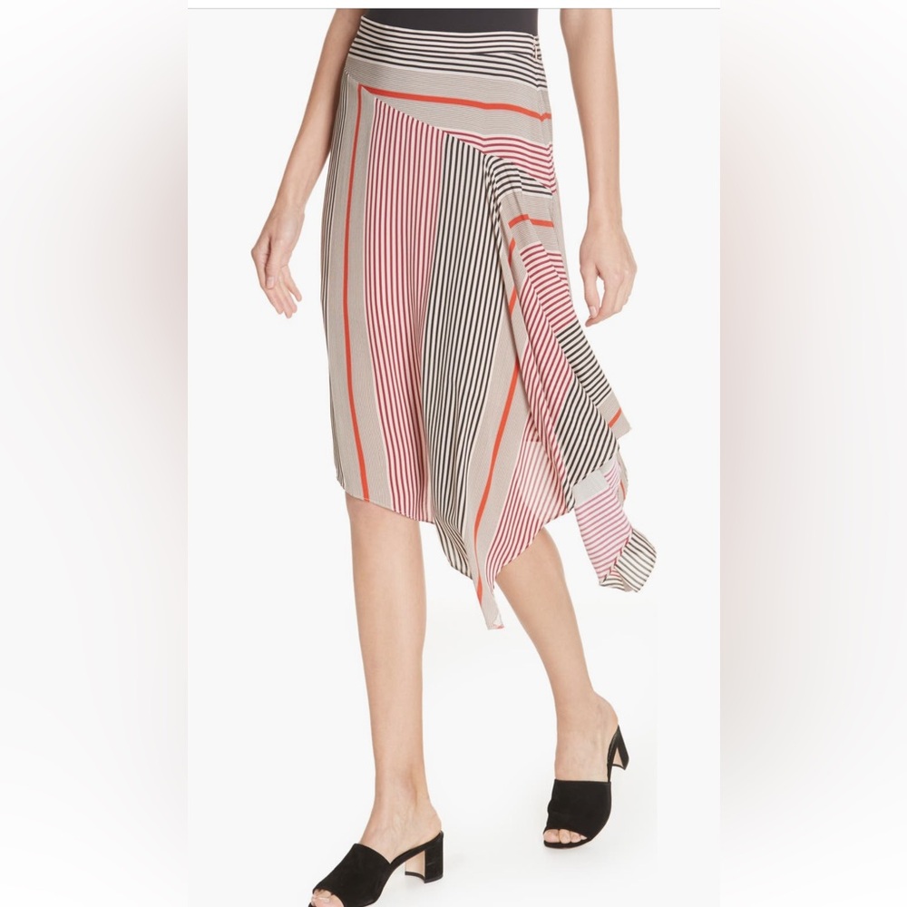 Joie Moni Asymmetrical Stripe Skirt